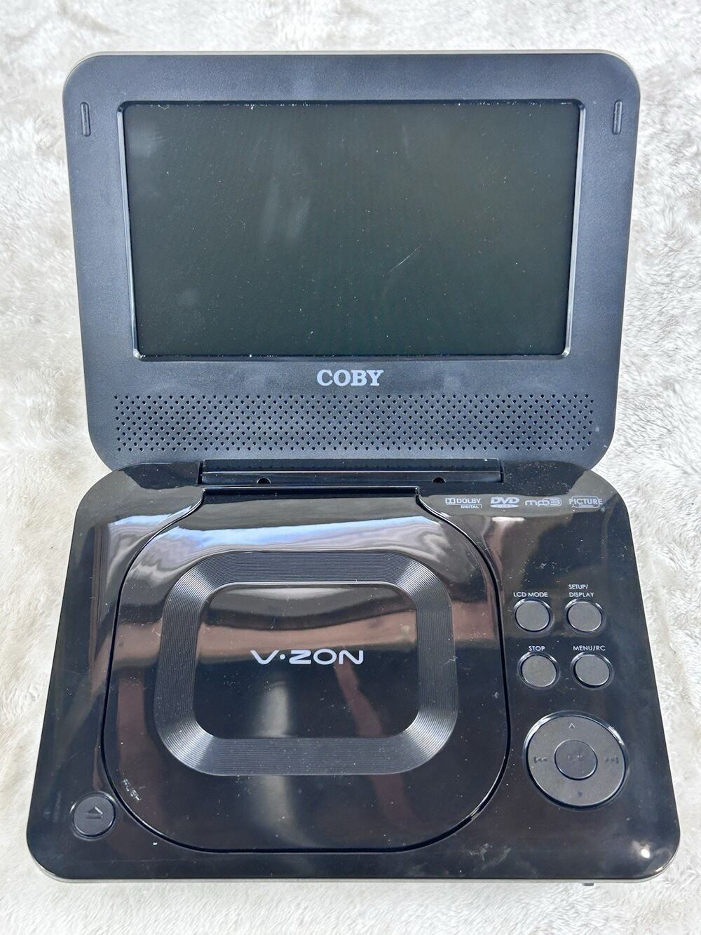 COBY TFDVD7011 Portable DVD Player 7" Tested Works No Adapter